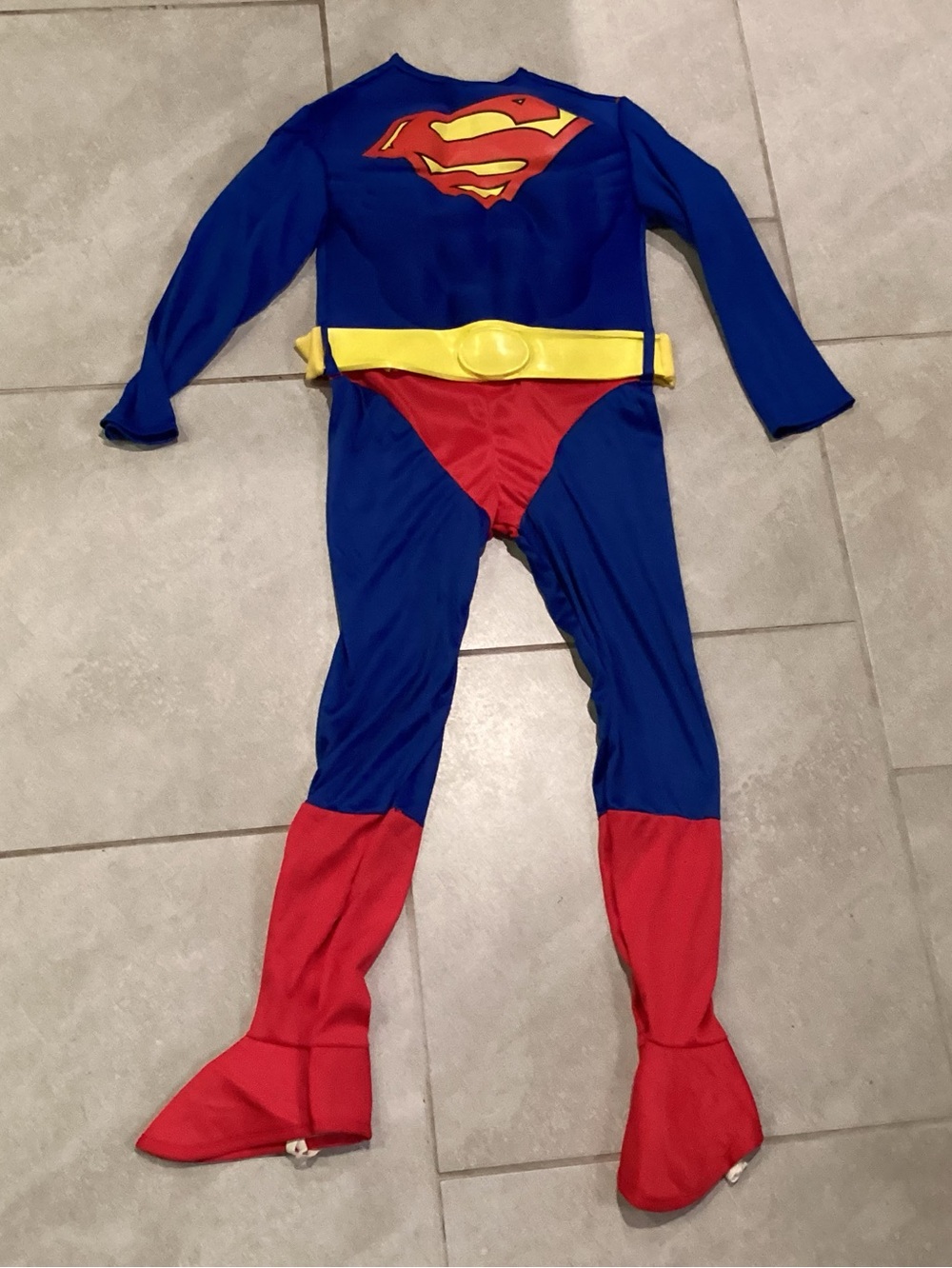 Warner Bros. Superhero Jumpsuit in Blue, Red and Yellow